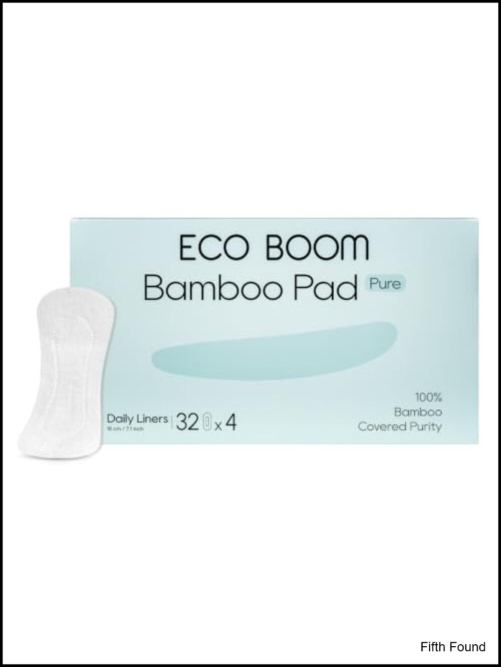 100% Bamboo Viscose Panty Liners, 128 Ct